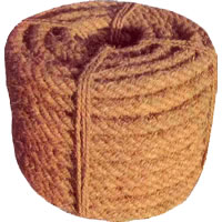 Coir Ropes - 4 Ply, Machine Spun Coir Rope